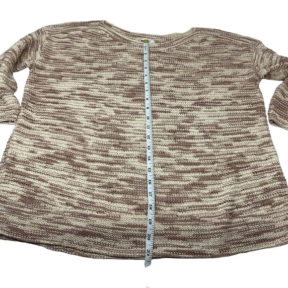 Pure J Jill Sweater Woven Sweater Top Boat Neckline Small Petite Oversized Read - Picture 5 of 13